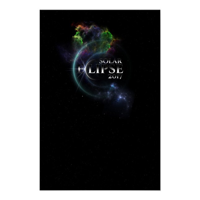 Solar Eclipse 2017 Poster parfait (Devant)