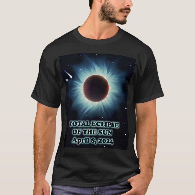 Solar Eclipse 2024 Unisex T-Shirt (Devant)