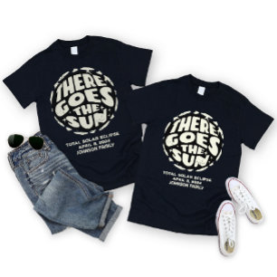Solar Eclipse Avril 2024 T-shirt personnalisé