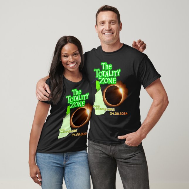 Solar Eclipse Totality Zone NH 2024 T-Shirt (Unisexe)
