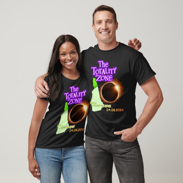 Solar Eclipse Totality Zone NH 2024 T-Shirt (Unisexe)