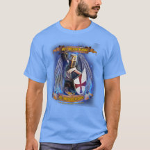 Soldat chrétien de chevalier de T-shirt du Christ