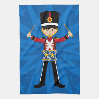 Soldat de casse-noix jouant la serviette de