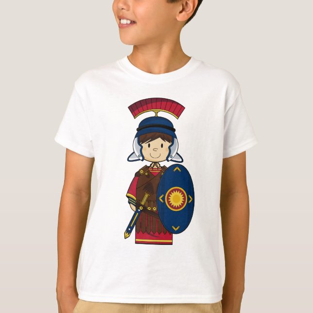 Soldat romain avec le T-shirt de bouclier (Devant)