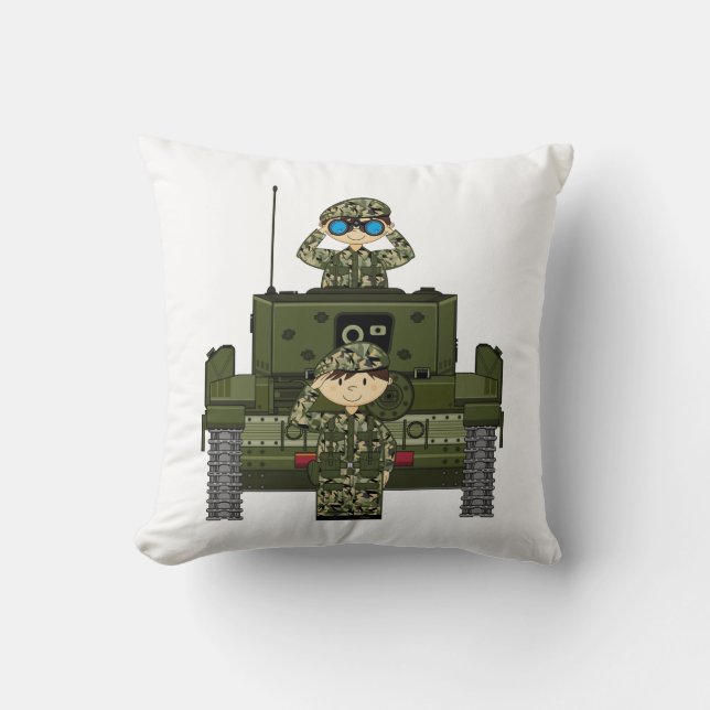 Soldats d'armée britannique et coussin de (Recto)