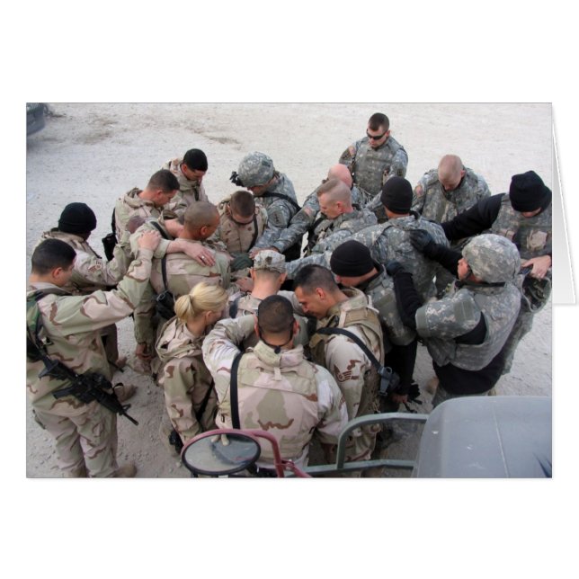 Soldats des USA priant - customisé (Devant horizontal)