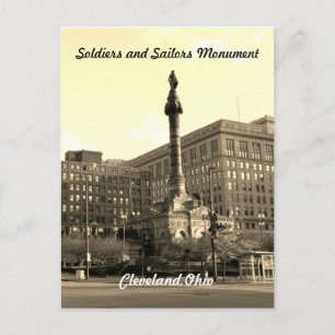 Soldats et marins Cleveland OH Carte postale
