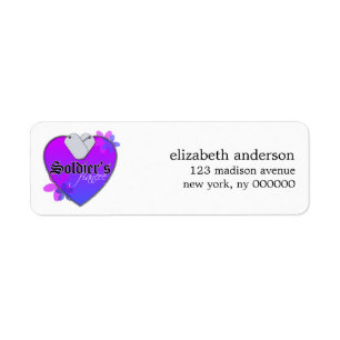 Soldats Fiancés Étiquettes de adresse