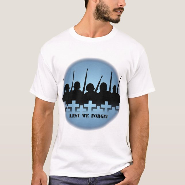 Soldats Hommage T-shirts Guerre Paix de peur d'oub (Devant)