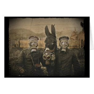 Soldats Masques d'âne et de gaz