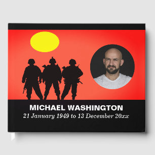 Soldats vétérans Célébration de la vie Livre d'or