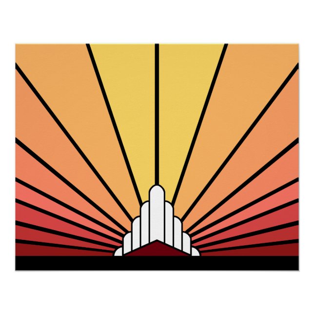 Soleil Art déco à l'aube (Devant)