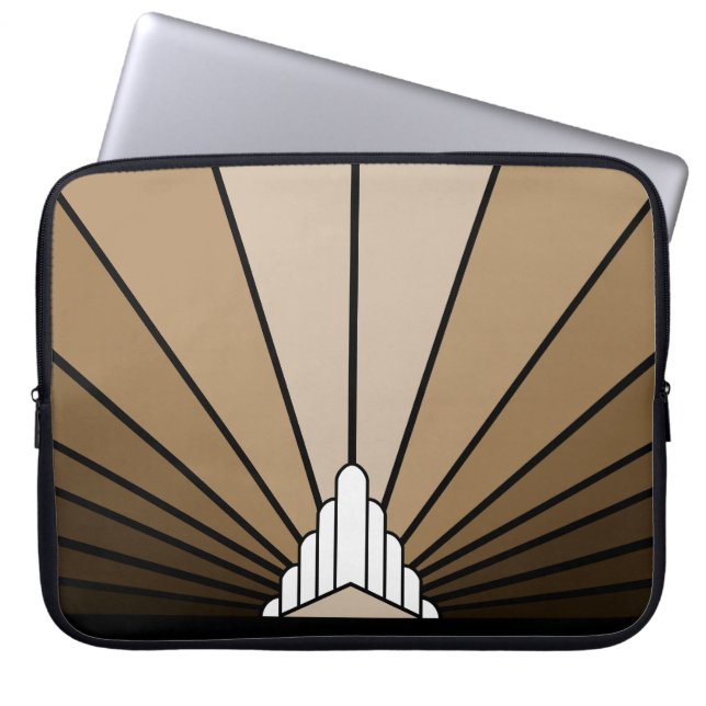 Soleil Art déco dans un sac électronique (Devant)