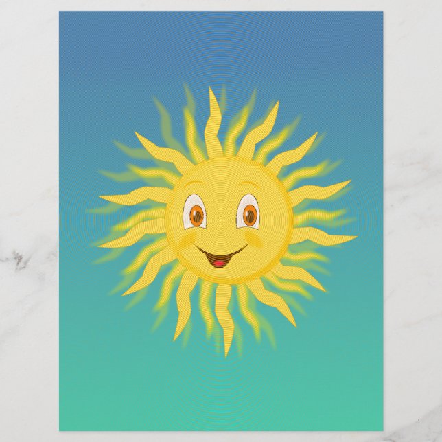 Soleil Avec Lignes Circulaires (Devant)