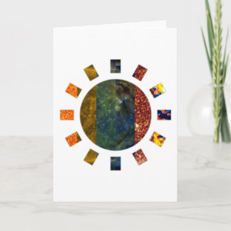 Soleil — Carte de vœux en mosaïque