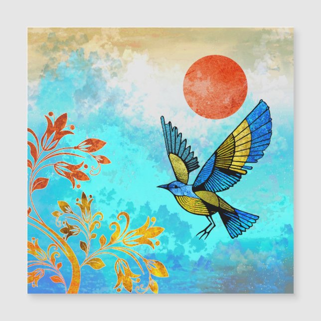 Soleil de l'arbre d'oiseaux (Devant)