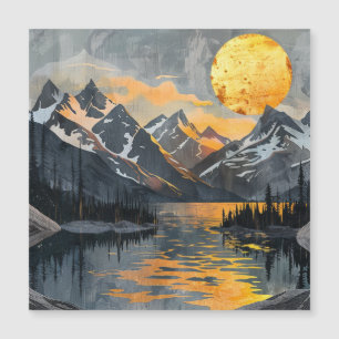 Soleil d'or sur les monts neige - Boho Wilderness
