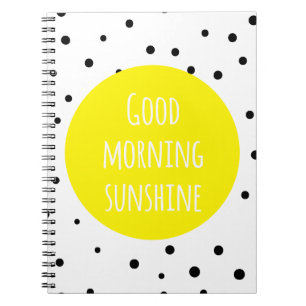 Soleil du bon matin Carnet pois