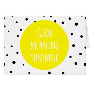 Soleil du bon matin Carte pois