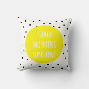 Soleil du bon matin Coussin pois