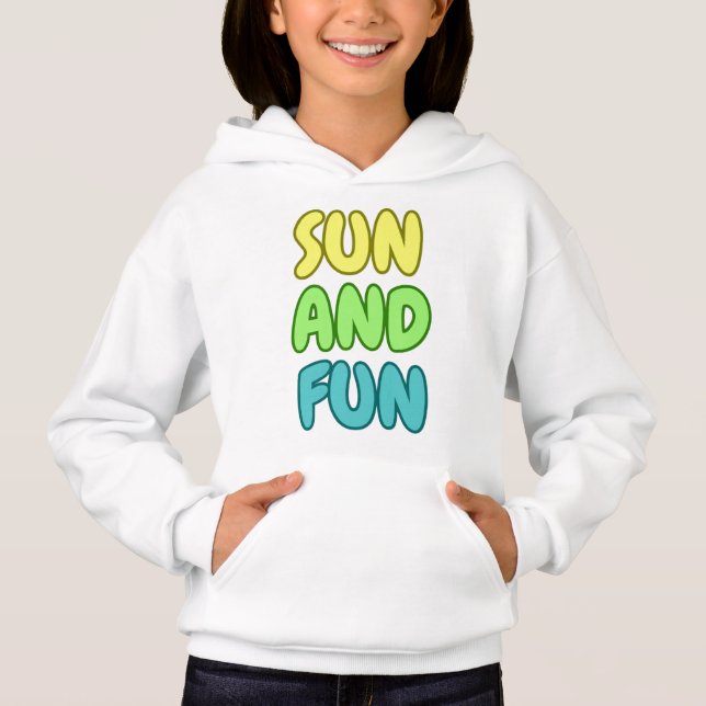 Soleil Et Amusement Veste À Capuche Pour Enfants (Devant)