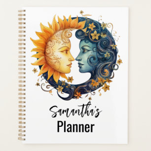 Soleil et Lune Céleste Femme Visages