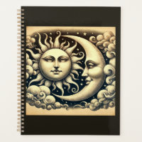 Soleil et Lune Célestes Vintage 