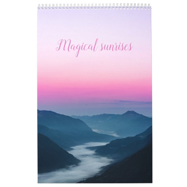 Soleil magique paysage calendrier photo (Protection)