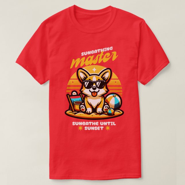Soleil Master Corgi Cute TShirt (Design devant)