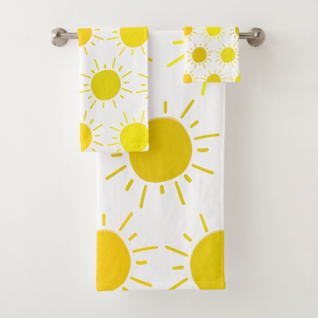 Soleil peint en jaune fantaisiste (En situation)