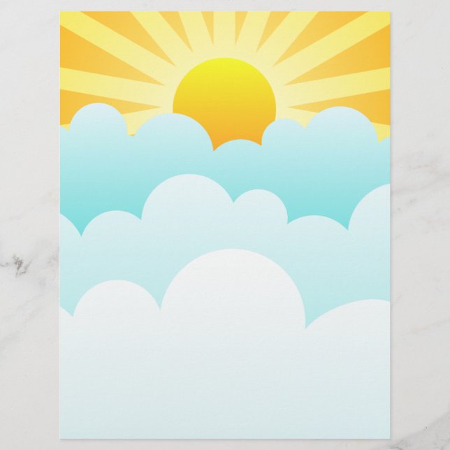 Soleil Se Levant Au-Dessus Des Nuages (Devant)