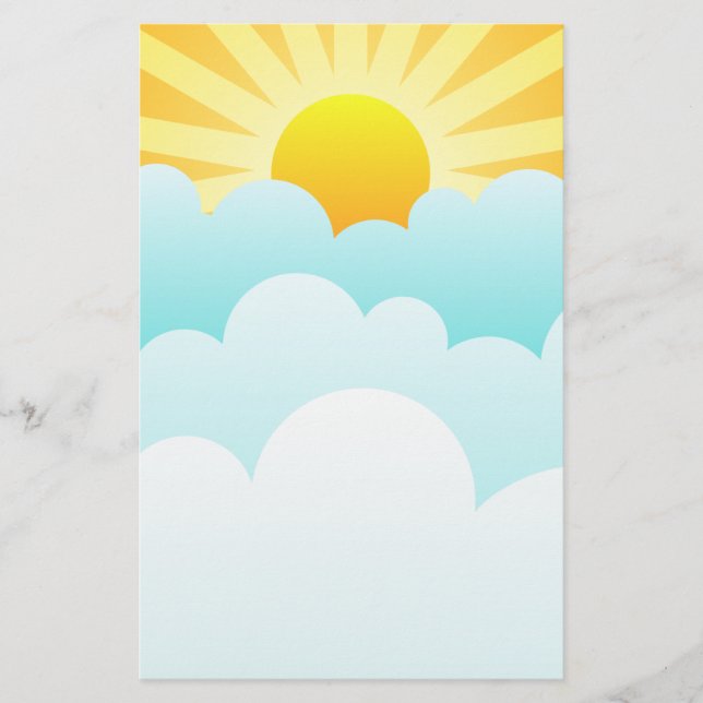 Soleil Se Levant Au-Dessus Des Nuages (Devant)