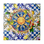 soleil sicilien, citron, carreaux méditerranéens,<br><div class="desc">Soleil sicilien,  tuiles méditerranéennes,  agrumes,  citron,  tuiles majolica</div>