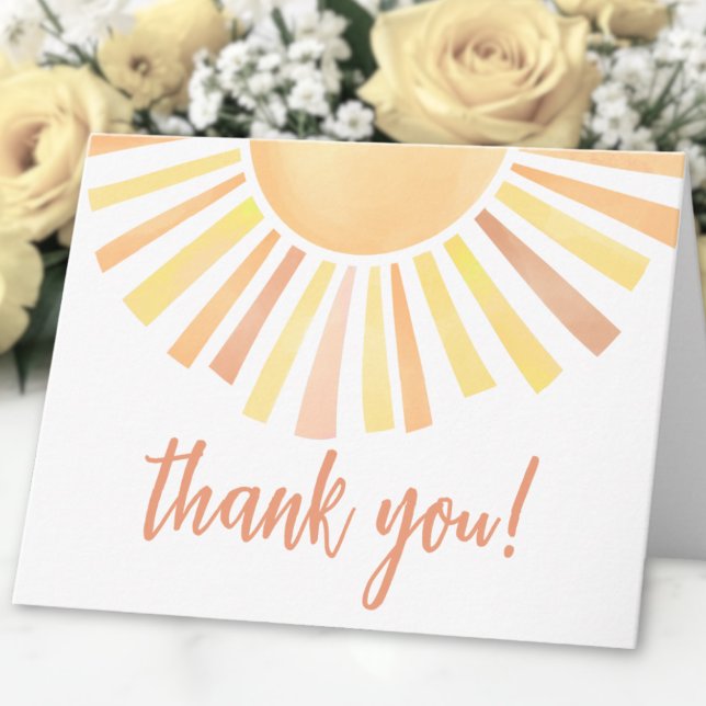 Soleil Soleil Merci (Sunshine Sun Thank You Card )