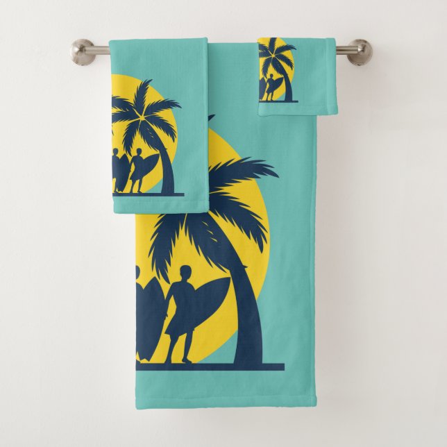 Soleil surf et palmiers surf cool (En situation)