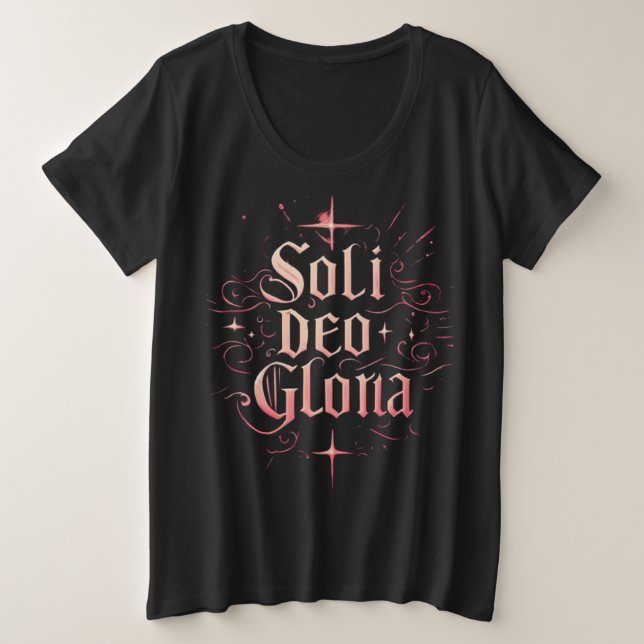 Soli Deo Gloria, Gloire soit à Dieu seul, chrétien (Design devant)