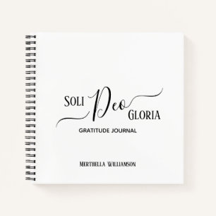 SOLI DEO GLORIA Journal de Gratitude personnalisée