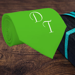 solide Kelly green - votre cravate monogrammes