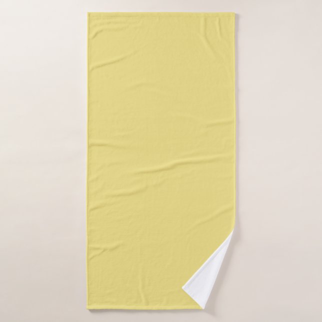Solide Pastel Jaune moderne (Serviette de bain)
