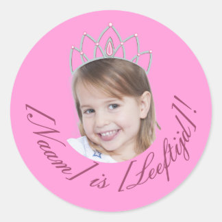 Solide Rose Princesse Photo Autocollant