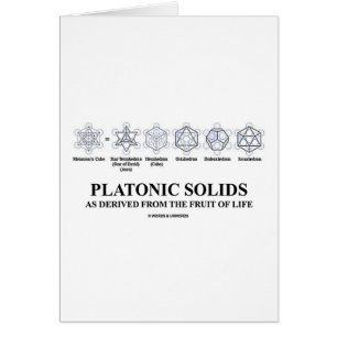 Solides platoniques comme dérivés du fruit de la