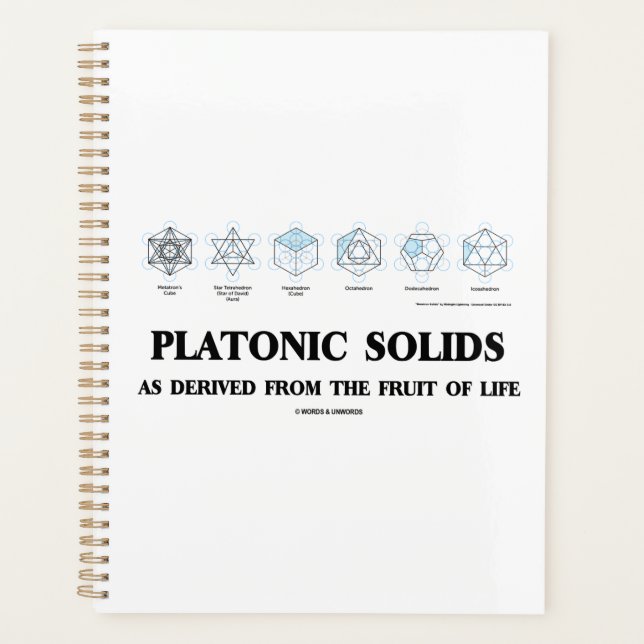Solides Platoniques Dérivés Du Fruit De La Vie (Devant)