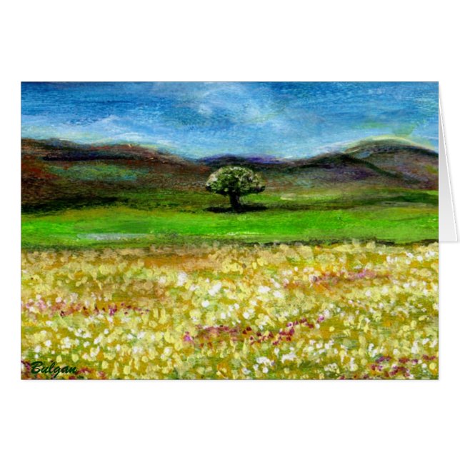 SOLITARY TREE IN THE FIELD,TUSCANY (Devant horizontal)