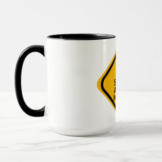 Solo Musicien Acoustique Mug jaune (Gauche)