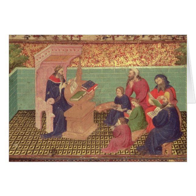 Solomon dicte les proverbes (Devant horizontal)