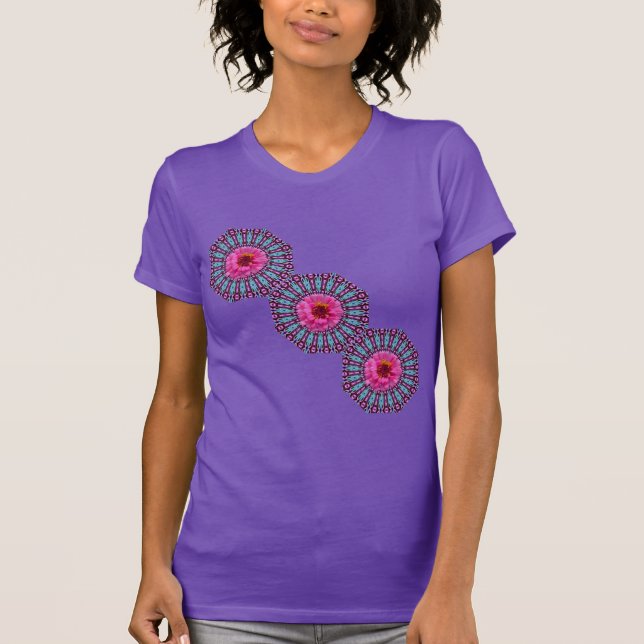 Sols roses en T-shirt cristal léger (Devant)