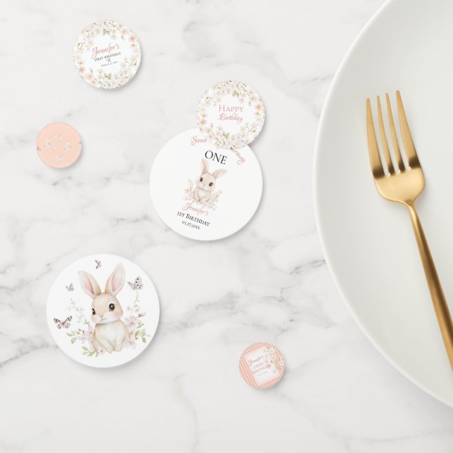 Some Bunny a un an Confettis de table (Groupe)