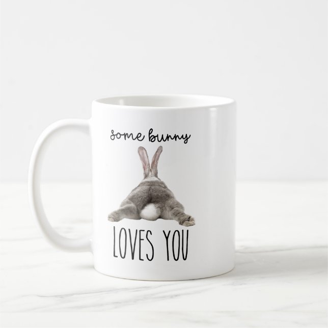 Some Bunny Loves You – Cute Rabbit Mug for Bunny  (Gauche)