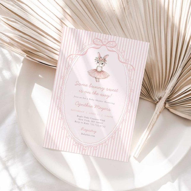 Some Bunny Sweet on the Way Baby Shower Invitation (Créateur téléchargé)