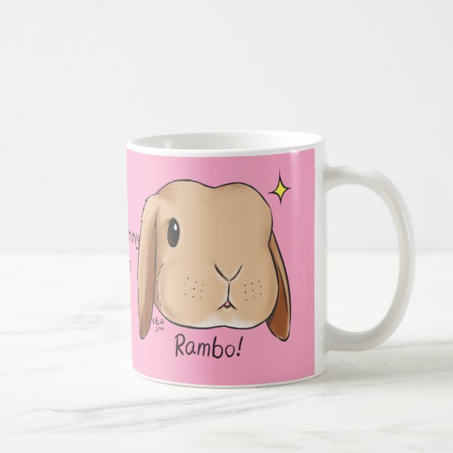 Somebunny vous aime rose de tasse (Droite)
